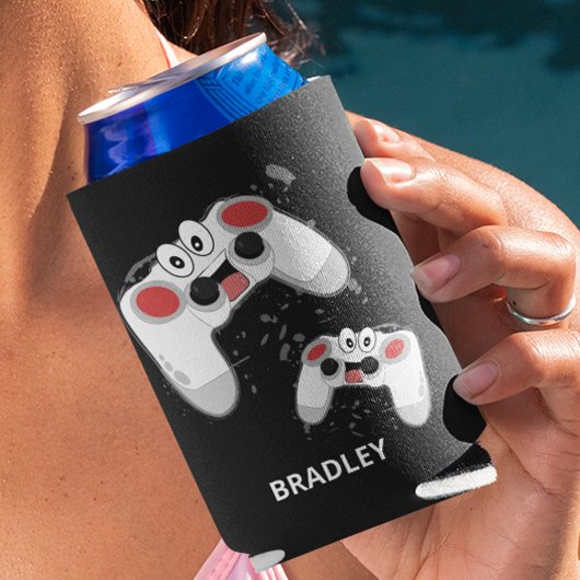 Leuke gepersonaliseerde videogamer voor kinderen blikjeskoeler