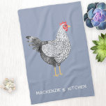 Leuke gepersonaliseerde Waterverf Wyandotte Chicke Theedoek<br><div class="desc">Een leuke en grillige waterverf schilderij van een Wyandotte Chicken. Wijzig de naam en tekst om deze te personaliseren of verwijder deze als u dat wilt. Ideaal voor een dier- of vogelliefhebber. Originele versie door Nic Squirrell.</div>