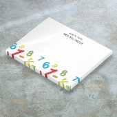 Leuke gepersonaliseerde wiskunde 123 nummers Post- Post-it® Notes