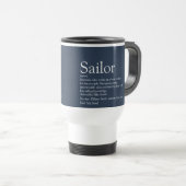 Leuke Gepersonaliseerde Zeiler Definitie Navy Blau Reisbeker (Voorkant rechts)