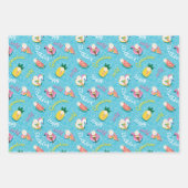 Leuke gepersonaliseerde zomer zwembad drijft verja inpakpapier vel (Voorkant 2)