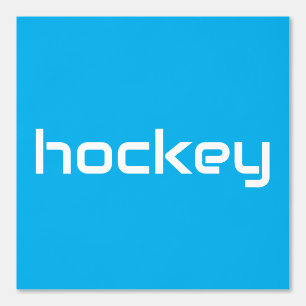 Leuke Geraffineerde Witte Slanke HOCKEY Tekst Azur Behang