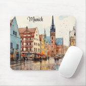 Leuke geschilderde München Muismat (Met muis)