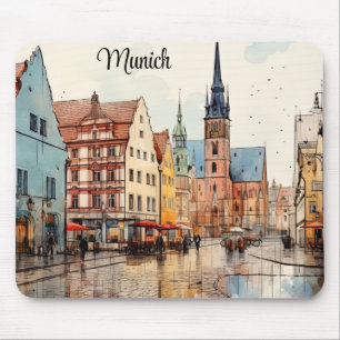 Leuke geschilderde München Muismat