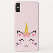 Leuke gestileerde kat eenhoorn Case-Mate iPhone case (Achterkant)