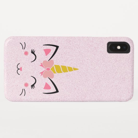 Leuke gestileerde kat eenhoorn Case-Mate iPhone case (Achterkant (horizontaal))
