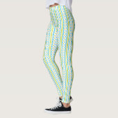 Leuke gestreepte bloemige leggings (Links)