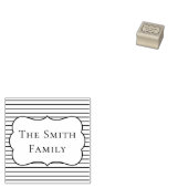 Leuke gestreepte stempel voor cadeauetiketten (Gestempeld)