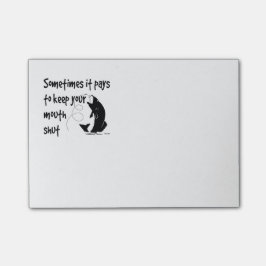 Leuke Geviste quote Houd je mond dicht Post-it® Notes