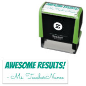 Leuke "GEWELDIGE RESULTATEN!" Commendatie Rubber S Zelfinktende Stempel (In situ)