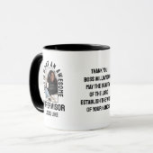 Leuke GEWELDIGE SUPERVISOR ZIET ERUIT ALS Fotomede Mok (Voorkant links)