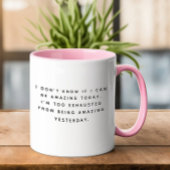 Leuke Geweldige trendy typografie Ik ben geweldig Mok