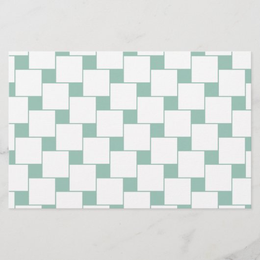 Leuke geweven pleinen Mint Groen Briefpapier (Voorkant)