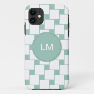 Leuke geweven pleinen Mint Groen iPhone 11 Hoesje