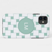 Leuke geweven pleinen Mint Groen Case-Mate iPhone Case (Achterkant (horizontaal))