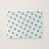 Leuke geweven pleinen Mint Groen Legpuzzel (Horizontaal)