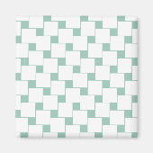 Leuke geweven pleinen Mint Groen Magneet (Voorkant)