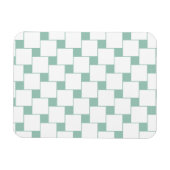 Leuke geweven pleinen Mint Groen Magneet (Horizontaal)