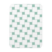 Leuke geweven pleinen Mint Groen Magneet (Verticaal)