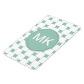 Leuke geweven pleinen Mint Groen Magneet (Linkerzijde)