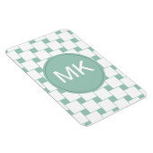 Leuke geweven pleinen Mint Groen Magneet (Rechterzijde)