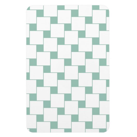 Leuke geweven pleinen Mint Groen Magneet (Verticaal)