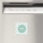Leuke geweven pleinen Mint Groen Magneet (Insitu (Vaatwasser))