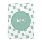 Leuke geweven pleinen Mint Groen Magneet (Verticaal)