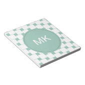 Leuke geweven pleinen Mint Groen Notitieblok (Schuin)