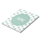 Leuke geweven pleinen Mint Groen Notitieblok (Linkerzijde)