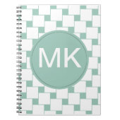Leuke geweven pleinen Mint Groen Notitieboek (Voorkant)