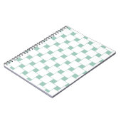 Leuke geweven pleinen Mint Groen Notitieboek (Linkerzijde)