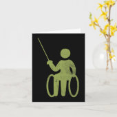 Leuke gezegden voor rolstoelgebruikers Disabilitie Kaart (Gele Bloem)