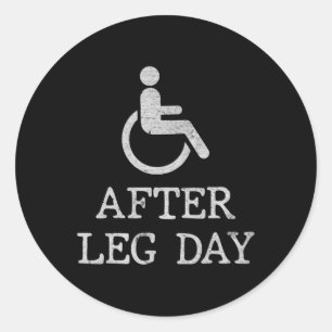 Leuke gezegden voor rolstoelgebruikers Disabilitie Ronde Sticker