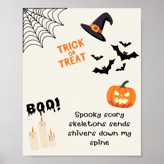 🎃👻Leuke & Gezellige Halloween Poster (Voorkant)