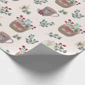 Leuke gezellige kerst cadeaupapier (Hoek)