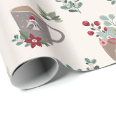 Leuke gezellige kerst cadeaupapier (Rol Hoek)