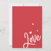 Leuke gezinsfoto Liefdesscript Hart Valentijnsdag Feestdagenkaart (Achterkant)