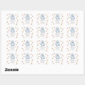 Leuke Ghost - baby shower boekenplaat Vierkante Sticker (Vel)