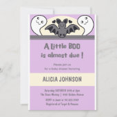 Leuke Ghost Bat Halloween Baby shower Kaart (Voorkant)