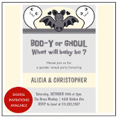 Leuke Ghost Bat Halloween Geslacht onthullen Kaart