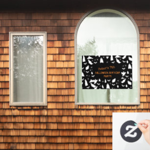 Leuke Ghost, Bats & Spiders Halloween Verjaardag Raamsticker