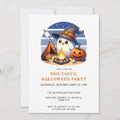 Leuke Ghost Boo-Tastic Halloween Party Kaart (Voorkant)