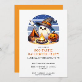 Leuke Ghost Boo-Tastic Halloween Party Kaart