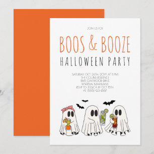 Leuke Ghost Cocktails Boos en Drankjes Halloween F Kaart