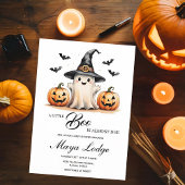 Leuke Ghost Halloween Baby shower Kaart