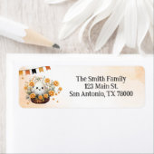 Leuke Ghost Halloween Retouradres Etiket (Insitu)