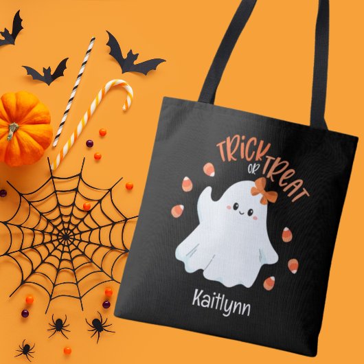 Leuke Ghost Halloween Trick or treat Canvas tas