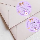 Leuke Ghost Halloween Verjaardag Ronde Sticker