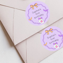 Leuke Ghost Halloween Verjaardag Ronde Sticker